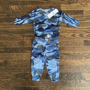 Splendid blue camo jogger set - NWT